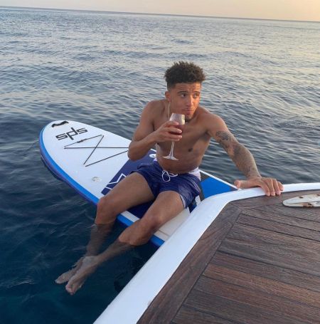 Jadon Sancho on a trip.